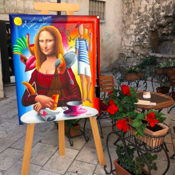 painting by local artist in split