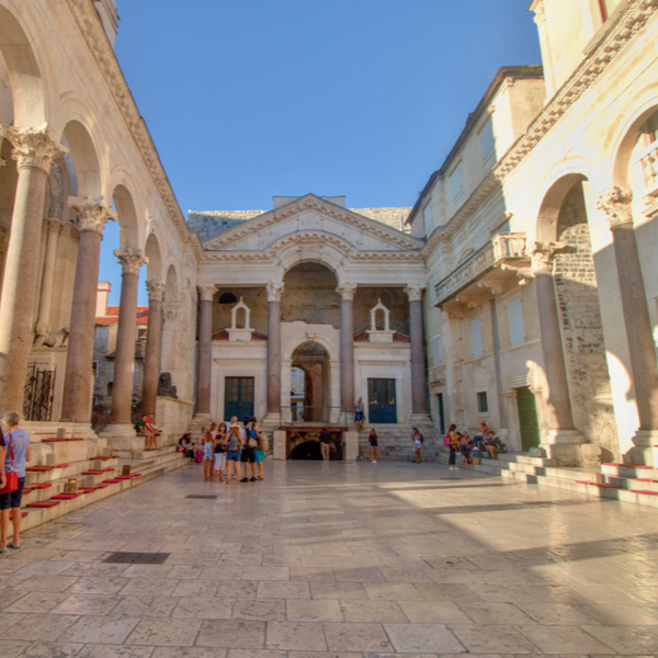 people visiting Diocletian’s Palace