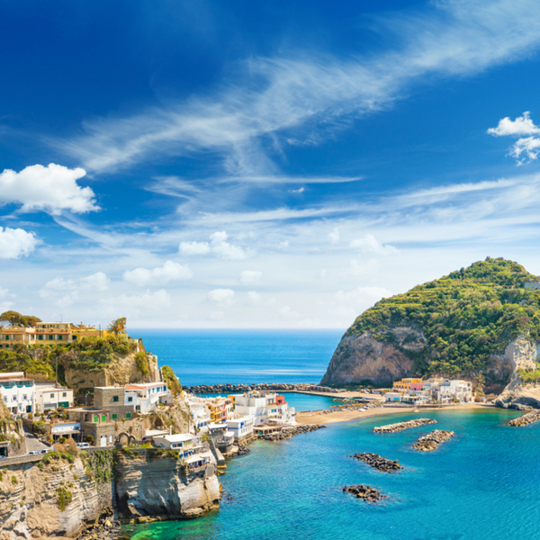 view of Sant'Angelo village on Ischia island