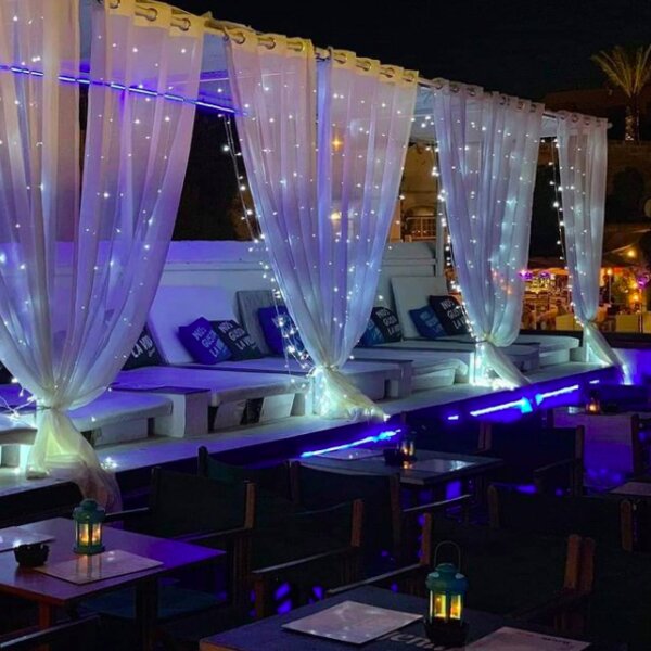 cosy seating area at club in menorca