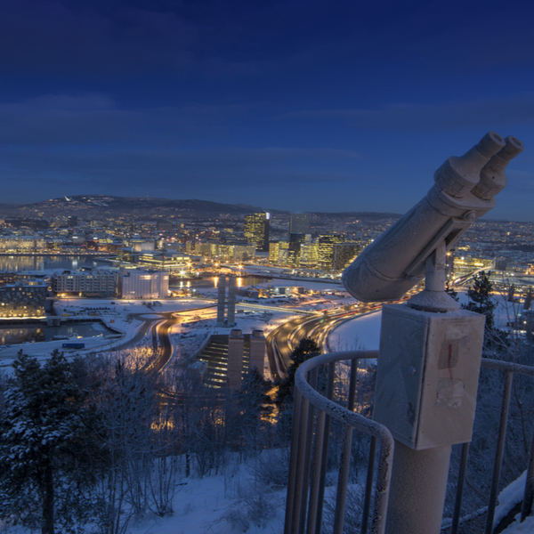 Snow in Oslo 