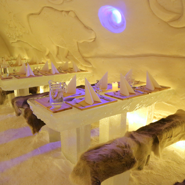 restaurant at lapland's snow village