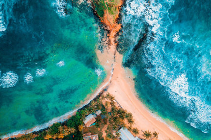 Mirissa Beach views from top