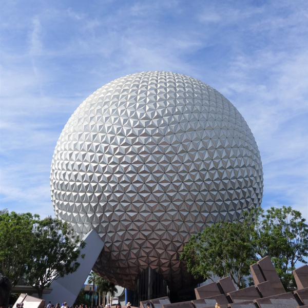 entrance to epcot theme park in orlando