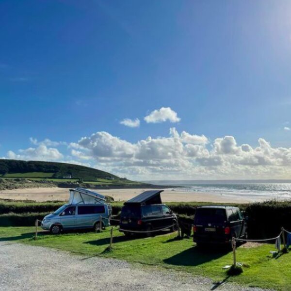 camping by the sea in devon