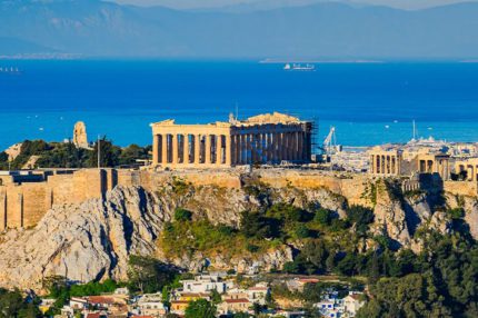 The Acropolis with the Parthenon in Athens, Greece